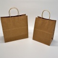 Bolsa de papel de papel kraft personalizable para el medio ambiente