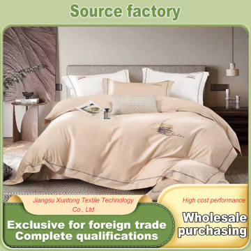Conjunto de cama de algodão macio e durável