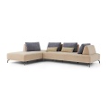 L forma sofá de sala de estar moderna seccional moderno