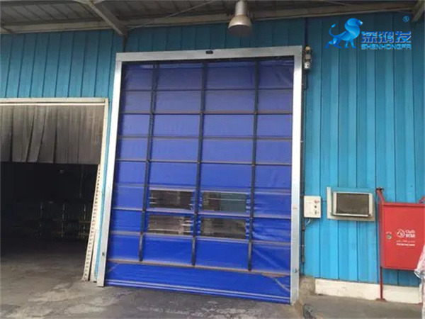 PVC Rapid Rolling Shutter Industry Stacking Door