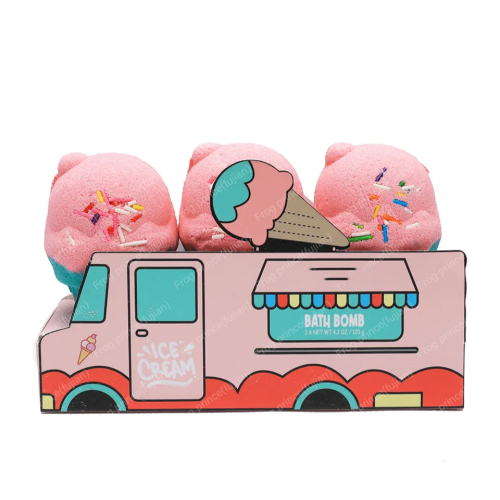 Ice Cream Bubble Bath Bombs For Kids Set