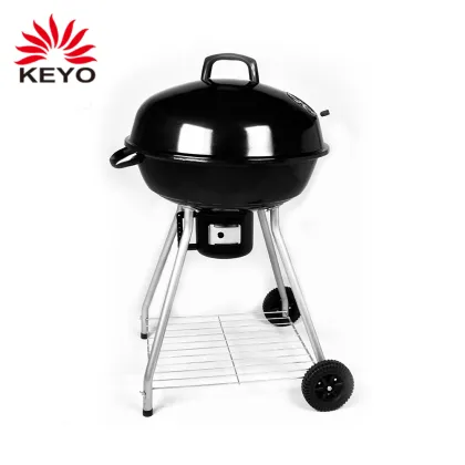 Easily Assembled Trolley Char Broil Apple Shaped Barbecue Round Grill Bbq Charcoal Kettle Shaped Grill
