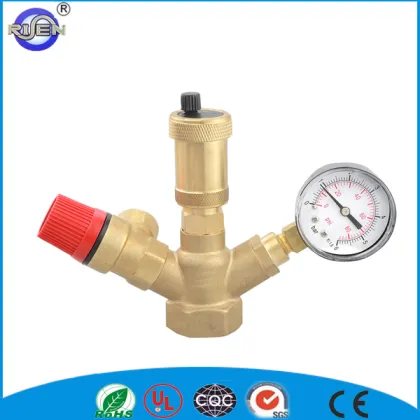 brass water temperature control valve mixing valve temperature regulating valve