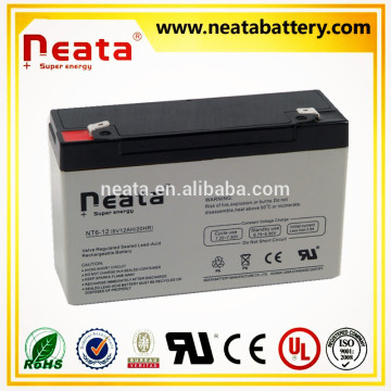 < NEATA BATTERY>SEALED LEAD ACID SECURITY BATTERY 6V 12AH