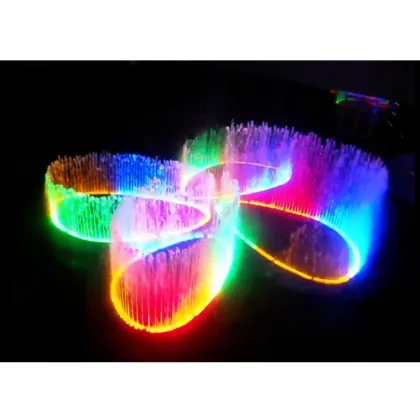 garden fountain lighting