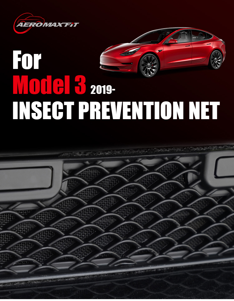 1_01Tesla Model 3 front grille insect net