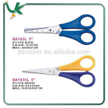 Measuring Stainless Scissors design Children and School special kids scissors