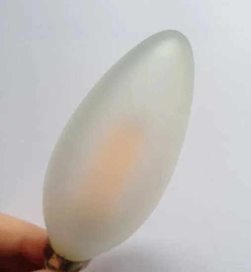 candle bulb C35 frosted glass led filament lamp