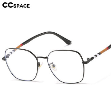 49238 Stripe Ultralight Metal Frames Square Men Women Optical Fashion Computer Glasses