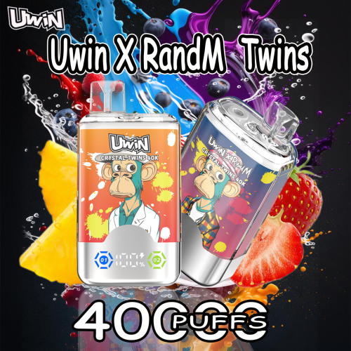 Vape sekali pakai uwin kembar kristal 40k puffs