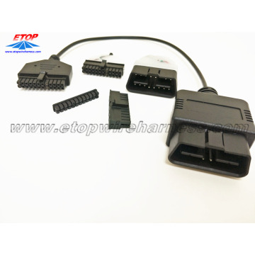 24V OBD2 to micro-fit connectors overmolding