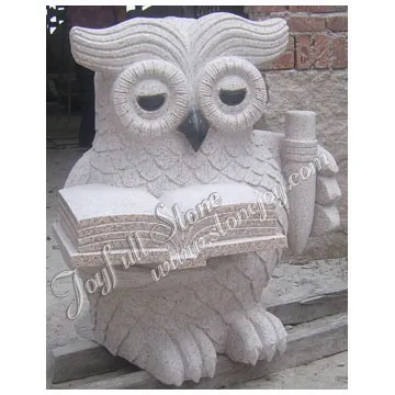 Stone Material Owl Sculpture, Garden owl