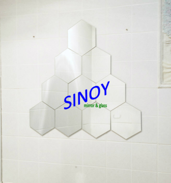 China mirror manufacturer! Hex mirror tiles decor mirror tiles with quality