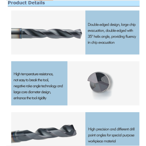 professional Tungstun carbide twist drill with coolant hole