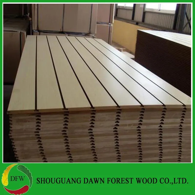 Glossy Melamine Surface Slot MDF