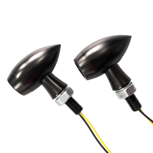 યુનિવર્સલ મોટરસાયકલ એલઇડી ટર્ન સિગ્નલ લાઇટ્સ નાના બુલેટ ફ્રન્ટ રીઅર બ્લિન્કર્સ પૂંછડી લાઇટ્સ