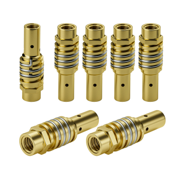 MIG TORCH 15AK CONTACT HOLDER с держателем пружинной и газовой форсунки - латунный материал