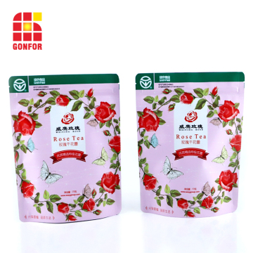 custom printed resealable bags tea bags