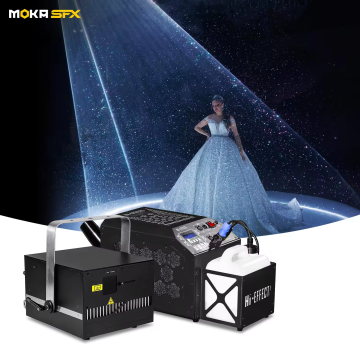 Moka Full Color Laser Show Projector พร้อมอนิเมชั่น 3D ILDA สำหรับงานแต่งงานและกิจกรรมดีเจ
