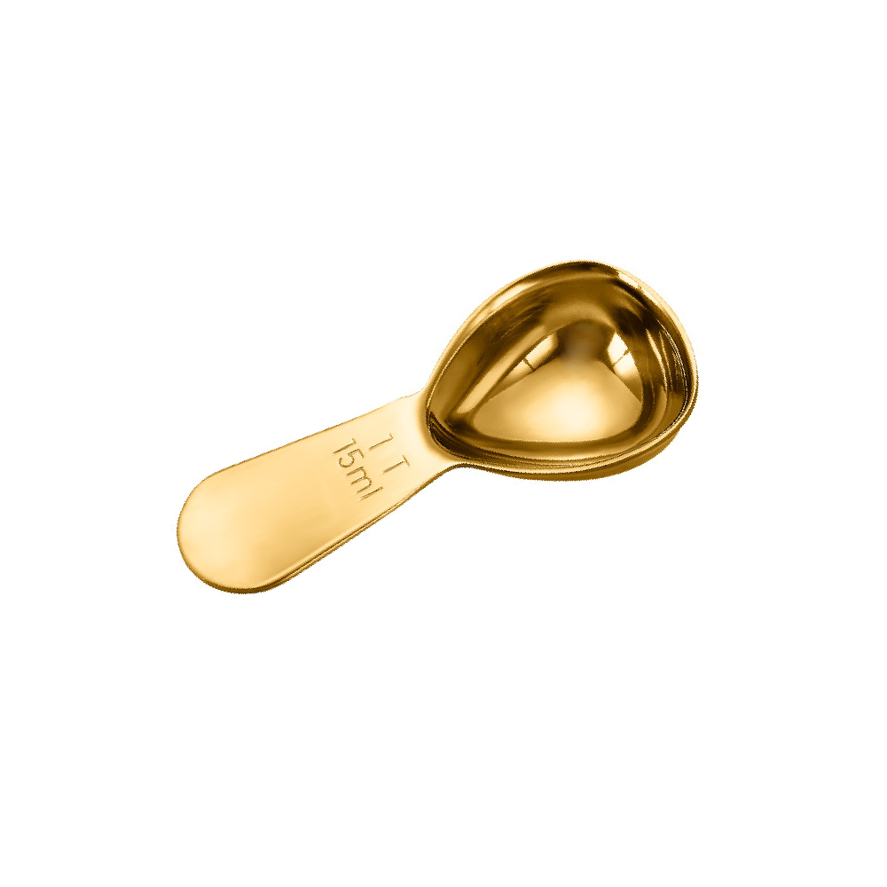 1 Tablespoon 15ML Gold-plated Stainless Steel Coffee Scoop