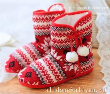 Women′s Indoor Shoes Knitted Indoor Boots Women′s Indoor Boot Socks