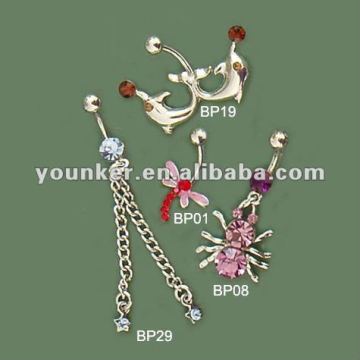 2012 Hot Sale New Sexy Rhinestone Navel Ring Body Piercing Jewelry,body Jewelry accessory