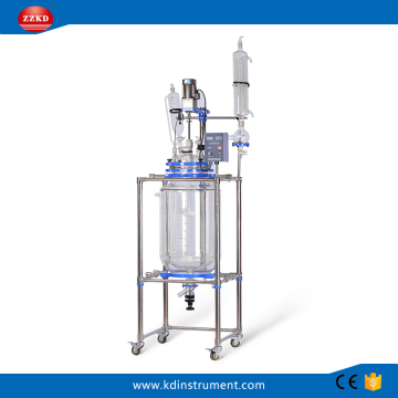 100L Big Lab Jacketed Glass Polymerization Reactor