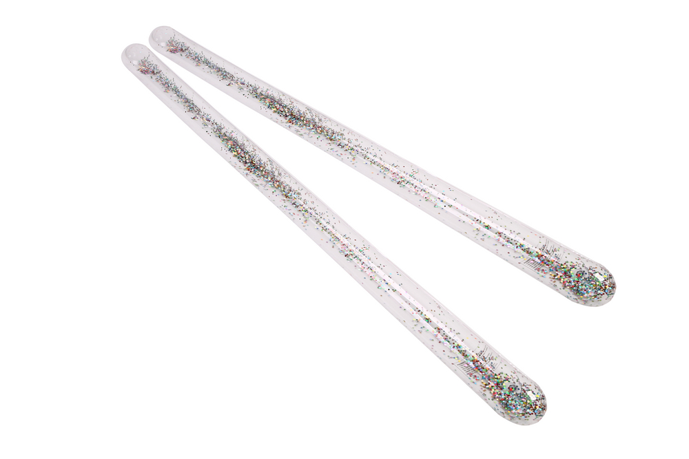 Inflatable Pool Noodle With Glitters Inside Swimming Noodle