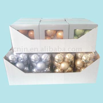 Glass Ball with Display Carton