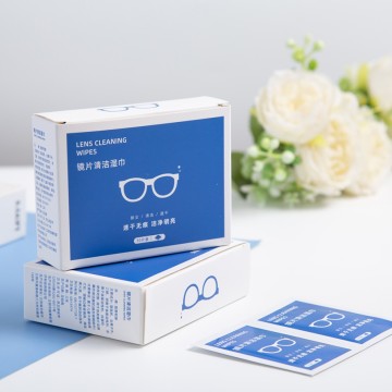 렌즈 청소용 알코올 기반 안경 닦음