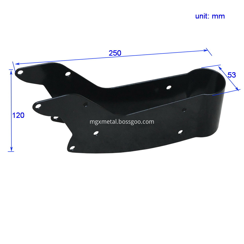 MMB0007 Steel Throttle Adjust Lever Fixing Bracket Size