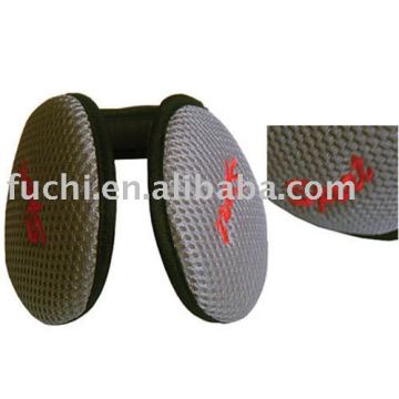 earmuff with logo embroidery