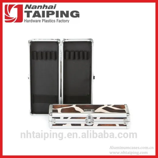 Giraffe Aluminum Portable Hard Makeup Case Makeup Brush Set Case