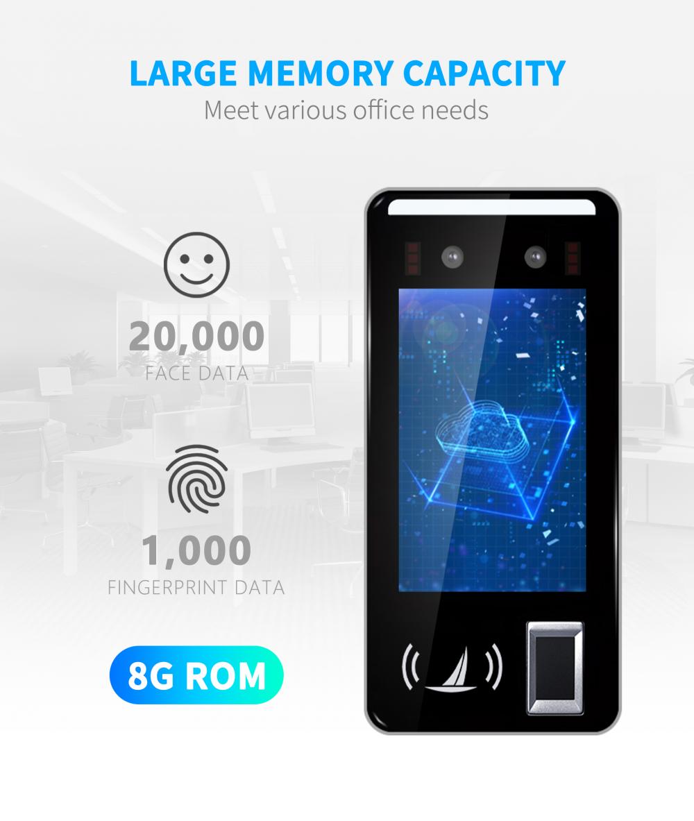 5 Inch Fingerprint Recognition Access Control System