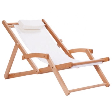 Folding Portable Waterproof Wooden Look Garden Patio Furniture Aluminum Leisure Chair