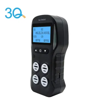 3Q Portable Rechargeable 4-in-1 Gas Detector Monitor