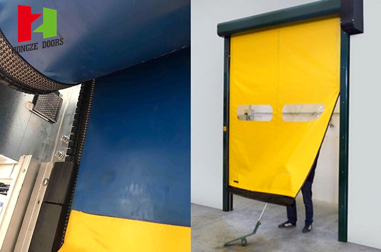 Auto-recovery Industrial Fast Rolling Zipper Door