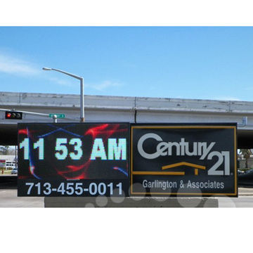 Real Estate LED Signs, Easily Display Walk Through Videos on a Full-color Video Enabled LED Sign