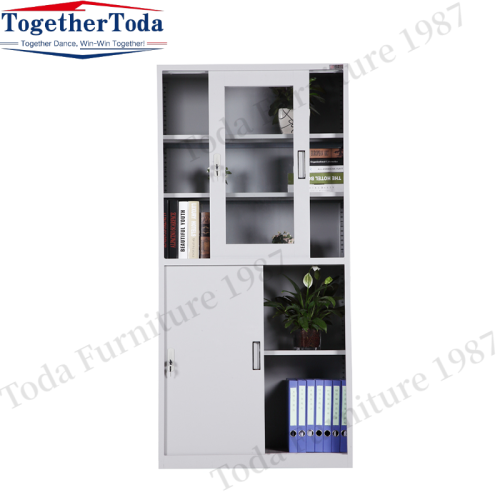 Office furniture sliding door file storage cupboard