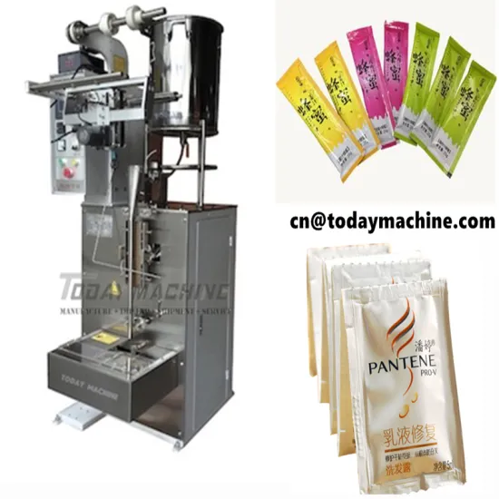 Cosmetic Plastic sachet liquid packaging machinery