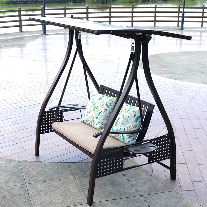 outdoor swing with canopy