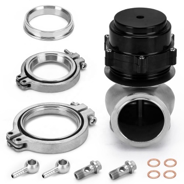 Universal Billet Aluminum Car 60 มม. vband V60 Wastegate BMW Subaru Honda PQY-5835BK-MB