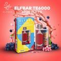 新しいElf Bar TE6000使い捨てベイプボックス卸売