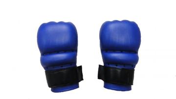 Blue half finger boxing trainning gloves