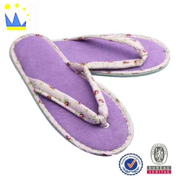 flip flop manufacturer from China printed fabric women slipper
