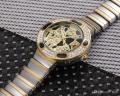 Zwitserse Luxe Luipaardplaat Staal Horloge