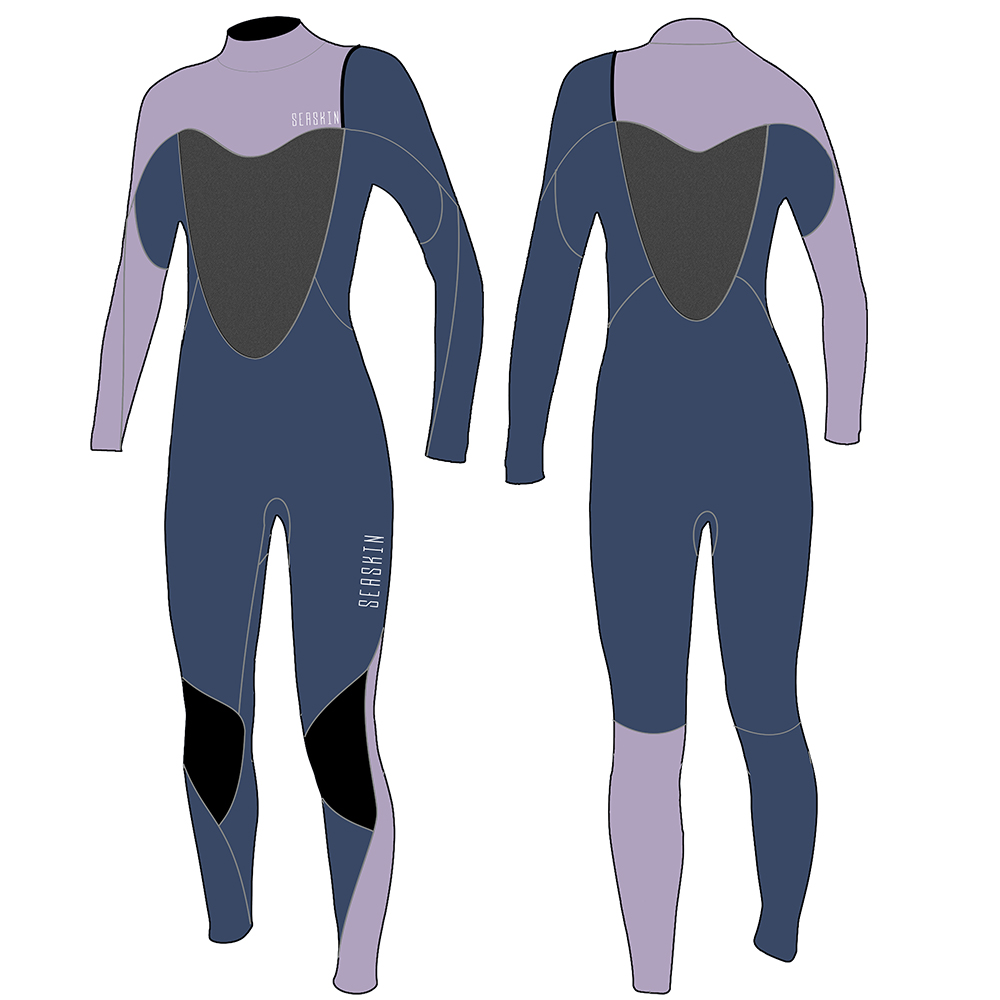 Seaskin thermische wetsuit voor dames met ritssluiting