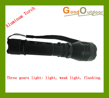 T01A74 1*18650 Li-ion battery Aluminum LED flashlight