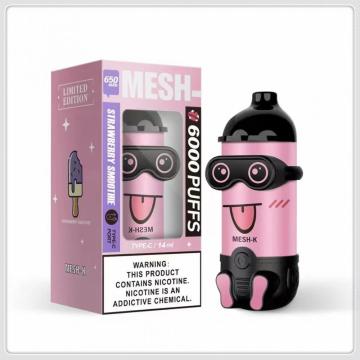 Mesh-K 6000パフベイプショップ使い捨て卸売