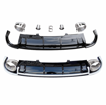 Rear Bumper Lip and Diffuser for Audi A4 B9 2017-2019 RS4 Facelift
